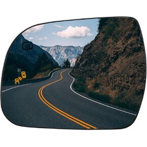 Driver Side Mirror Replacement for Toyota Sienna 2011 2012 2013 2014 2015 2016 2017 2018 2019 - Left Side Mirror Glass, Rear View Mirrors Glass with Power Heated & Blind Spot