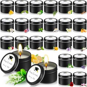 مجموعة هدايا شموع من شموع Nuanchu 24 شمعة معطرة على 24 Scents 2oz 2oz شمعة شمعية شمعية شمع