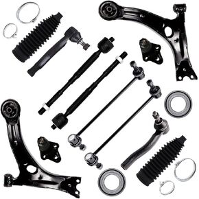 Scitoo 14pcs التعليق الأمامي مجموعة العجلات Hub Lower Control Ball Ball Fit 2003-2008 لتويوتا كورولا