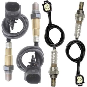 4PCS Oxygen O2 Sensor 1 & 2 for 2015 2016 2017 Ford F-150 2.7L Upstream + Downstream