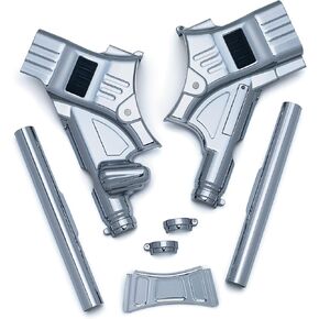 Kuryakyn Deluxe Neck Covers for '14-'19 Touring, Chrome