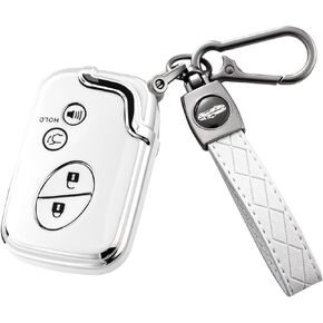 غطاء مفتاح FOB مع سلسلة المفاتيح لـ LEXUS RX350 RX450 GX460 LX570 CT200H 2009-2015