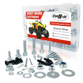 330PCS ATV Body Work Bolt Kit - Fit for Renegade T 650, T 1000, T3 650, T3 1000, 500, 570, 650, 800, 850, 1000 - Blue Zinc-Plated Q235 Steel Bolts - ATV Maintenance and Repair