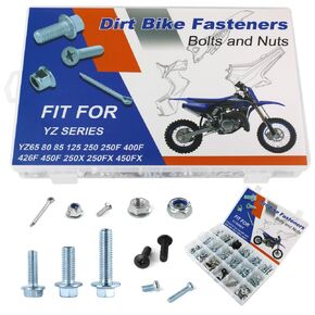 330PCS Bolts Kit Fit for YZ65 YZ80 YZ85 YZ426F YZ450F YZ250X YZ250FX YZ450FX YZ125 YZ250 YZ250F YZ400F Plastics Engine Body Frame Fasteners Fairing Bolts Kit