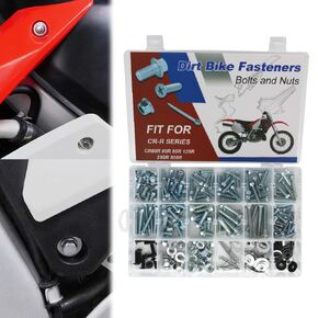 250PCS Bolts Kit Fit for CR60R 1983-1984, CR80R 1980-2002, CR85R 2003-2007, CR125R 1974-2007, CR250R 1973-2007, CR500R 1984-2001 Full Sets Complete Fairing bodywork Bolts Fasteners