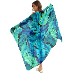 Womens Chiffon Beach Pareos Sarong sher Swimsuit Cove Ups Swimwear Bikini Wrap
