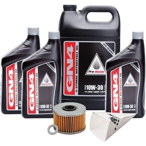 Tusk 4-Stroke Oil Change Kit Engine and DCT Oil Change Pro-Honda GN4 10W-30 Compatible with Honda Pioneer 1000 2016-2024/Pioneer 1000-5 2016-2024/Talon 1000R/X 2019-2024