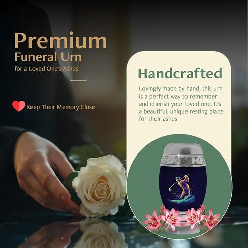 Yatskia Golf Small Urn for Ashes Adult Male, Cremation Urns for Human Ashes, (Pack of 1, 3 Inch) in Saudi Arabia