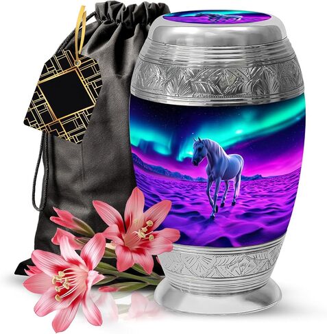 Yatskia Wolf Urn for Ashes Adult Female, Small Urns for Human Ashes Keepsake, (Pack of 1, 3 Inch) in Saudi Arabia