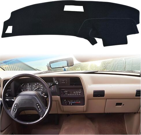 Dashboard Mat Cover UV Rays Protector Fit for 1995-2011 Ford Ranger/ 1995-2001 Explorer/ 1995-2010 Mazda B2300 B2500 B3000 B4000 and Mercury Mountaineer 1997-2001 Dash Mat Carpet Accessories in Kuwait