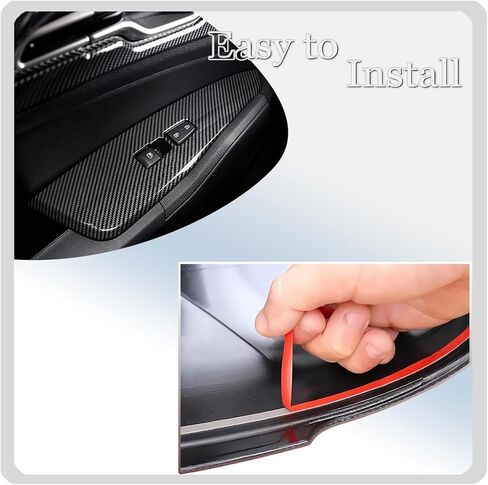 Armrest Window Switch Panel Cover，for Kia Sportage 2023 2024 2025，Door Window Control Panel Cover Car Sport Interior Accessories - Carbon Fiber in Saudi Arabia