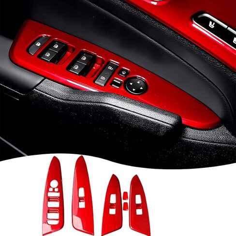 Armrest Window Switch Panel Cover，for Kia Sportage 2023 2024 2025，Door Window Control Panel Cover Car Sport Interior Accessories - Carbon Fiber in Saudi Arabia