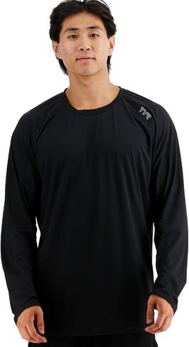 TYR Men's Athletic Performance Workout Raglan Long Sleeve Tech Tee in Saudi Arabia