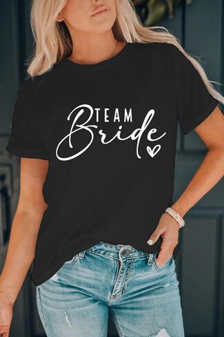 LBP Bride T-Shirt Bride Team Shirt Bachelorette Party Shirt Bridal Party Tops Bridesmaid Proposal Tees in Kuwait