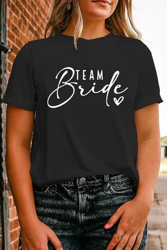 LBP Bride T-Shirt Bride Team Shirt Bachelorette Party Shirt Bridal Party Tops Bridesmaid Proposal Tees in Kuwait