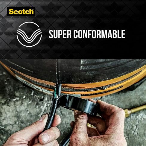 3M Scotch 700 Electrical Tape, 3/4 in x 66 ft x 7 mil, Vinyl Insulating Tape for Excellent Mechanical Protection, For Primary Insulation Up to 600V, For Indoor and Outdoor Use (03429NA) in Kuwait