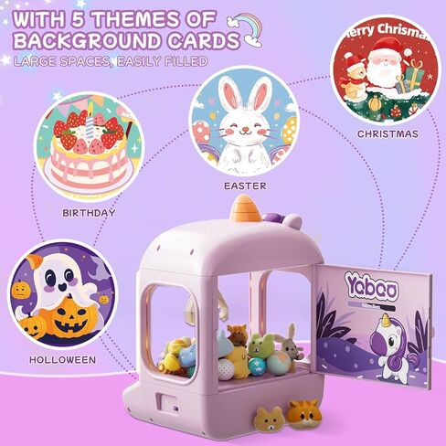 آلة مخلب صغيرة للأطفال، ألعاب الفتيات وحيد القرن الإلكترونية آلة بيع ألعاب الأركيد مع ألعاب فيدجيت من القطيفة يمكن إعادة تعبئتها من الداخل، موزع آلة الحلوى لجوائز صغيرة، هدايا عيد الميلاد وحفلات أعياد الميلاد in Kuwait