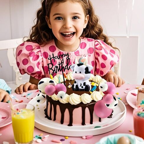 Bear Cake Topper,Cute Bear Figure with Gold Brown Balls Stars Cake Decoration for Baby Shower Boy Bear Theme Birthday Party Supplies(51Pcs) in Saudi Arabia