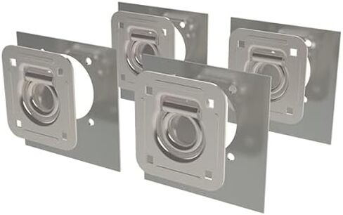 TCH Hardware 4 Pack Stainless Steel Recessed Tie Downs | Flush Pan Mount | Strong 6,000 lbs Load Rating | Heavy Duty in Saudi Arabia