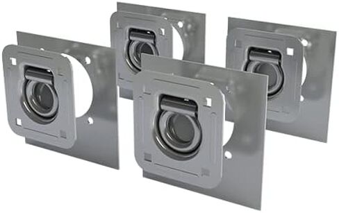 TCH Hardware 4 Pack Stainless Steel Recessed Tie Downs | Flush Pan Mount | Strong 6,000 lbs Load Rating | Heavy Duty in Saudi Arabia