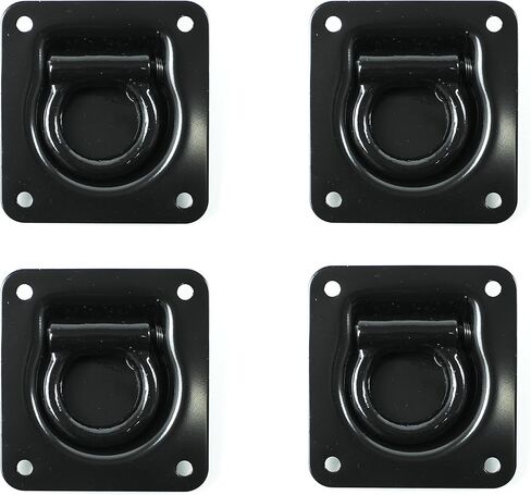 TCH Hardware 4 Pack Stainless Steel Recessed Tie Downs | Flush Pan Mount | Strong 6,000 lbs Load Rating | Heavy Duty in Saudi Arabia