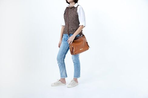 Baroncelli Leather Tote Bag, Medium Size, Genuine Italian Pebbled Leather, Designed and Made in Italy in Kuwait