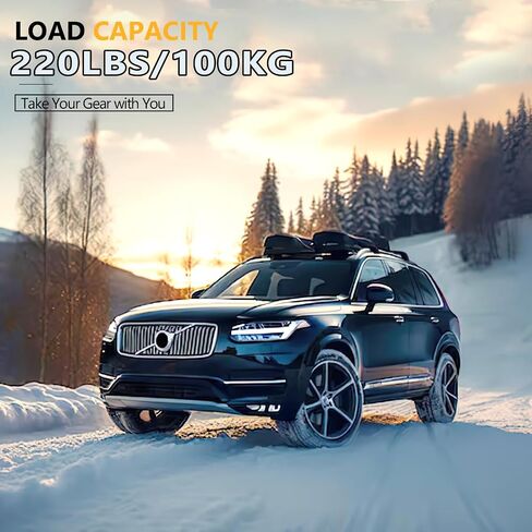 220lbs Lockable Roof Rack Cross Bars Compatible with Volvo XC90 XC-90 2016-2025,Heavy Duty Aluminum Roof Rails Crossbars Cargo Bars Canoe Snowboard Rooftop Black Carrier Luggage in Saudi Arabia