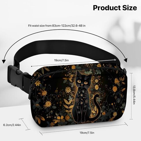 Animal Fanny Pack for Women Men Belt Bag Waterproof Waist Bags With Adjustable Straps Phone Purse Wallet Presents for Travel Sports Workout in Kuwait