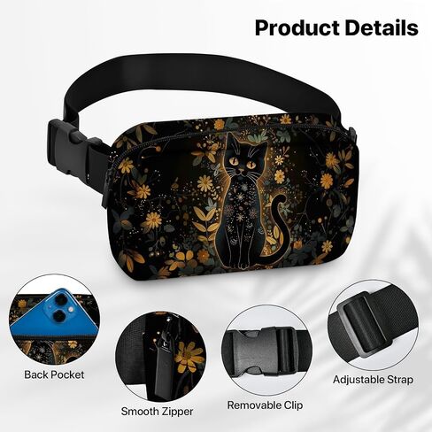 Animal Fanny Pack for Women Men Belt Bag Waterproof Waist Bags With Adjustable Straps Phone Purse Wallet Presents for Travel Sports Workout in Kuwait