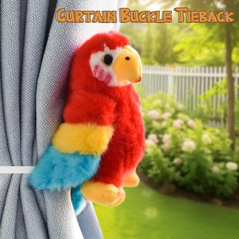 Pirate Parrot Plush Shoulder Stuffed Pirate Party Costume Accessories Animal Toys Cute Plushies for Kids in Saudi Arabia