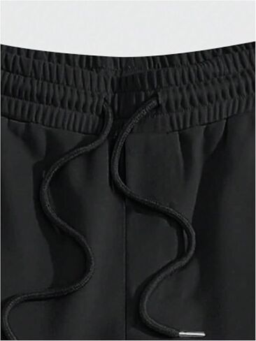 Verdusa Men's Straight Leg Elastic Drawstring Waist Loose Pants Graphic Sweatpants in Saudi Arabia