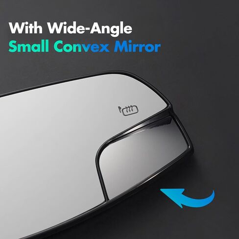Passenger Side Mirror Glass Replacement for Ford Escape 2013 2014 2015 2016, Ford C-MAX Mirror Glass 2013-2018, Right Heated Mirrors with Rear Holder, CJ5Z17K707B in Saudi Arabia