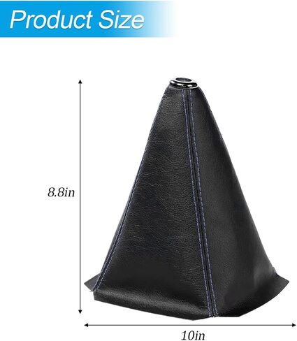 Car Shift Boot Cover, PU Leather Manual Automatic Vehicle Shifter Lever Knob Dust Protector, Dustproof Gear Shift Protection Sleeve Gaiter, Universal Automotive Accessories(Black Line) in Saudi Arabia