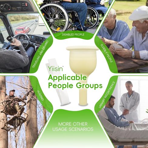 20PCS Condom Catheter for Elderly Men Age 80,External Catheters for Men,Latex Catheter Supplies,Individually Wrapped Skin-Friendly with Fixer Rubber,for Male Inconvnient Home Use(20PCS/1.18inch/30mm) in Kuwait