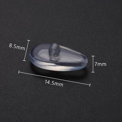 6 Pairs Replacement Silicone Rubber Nose Pieces Compatible with Oakley Wiretap 2.0/Surface Plate/Wingfold/Wingback SQ/Tincup/Tincup 0.5 Ti/Conductor 6(8) Sunglass,Clear in Saudi Arabia