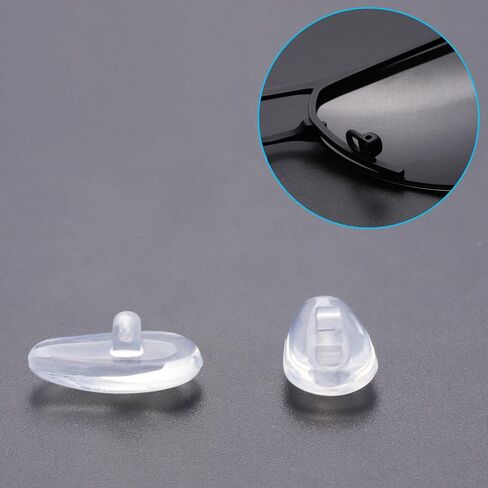 6 Pairs Replacement Silicone Rubber Nose Pieces Compatible with Oakley Wiretap 2.0/Surface Plate/Wingfold/Wingback SQ/Tincup/Tincup 0.5 Ti/Conductor 6(8) Sunglass,Clear in Saudi Arabia