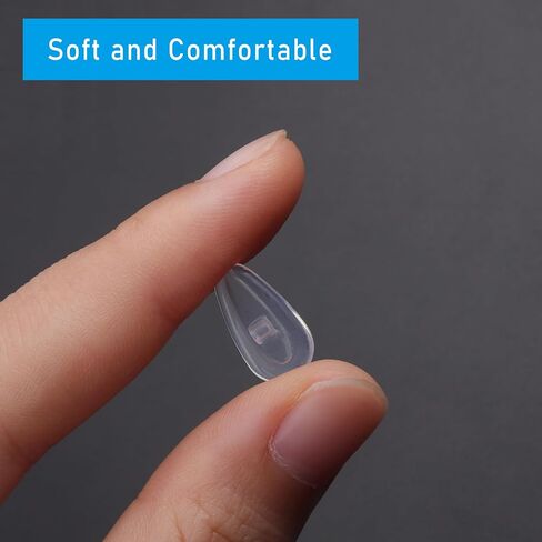 6 Pairs Replacement Silicone Rubber Nose Pieces Compatible with Oakley Wiretap 2.0/Surface Plate/Wingfold/Wingback SQ/Tincup/Tincup 0.5 Ti/Conductor 6(8) Sunglass,Clear in Kuwait