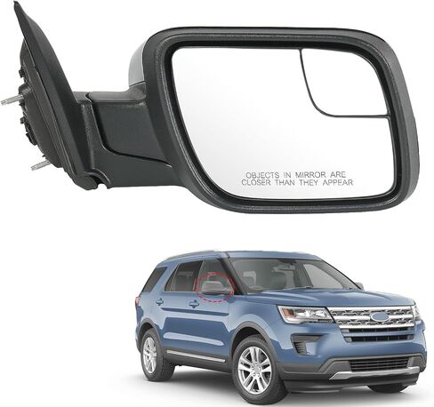 Door Mirror Right Passenger Side Replacement For Ford Explorer 2012-2019, Replace FO1321554 Black 7Pins in Saudi Arabia