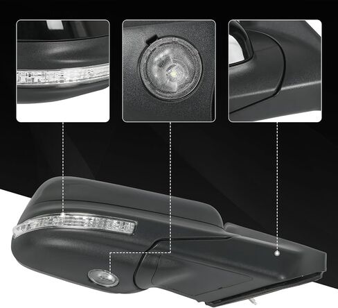 Door Mirror Right Passenger Side Replacement For Ford Explorer 2012-2019, Replace FO1321554 Black 7Pins in Saudi Arabia