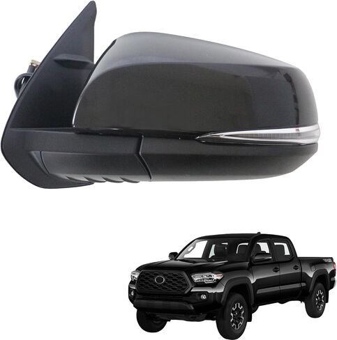 Marretoo Letf Driver View Side View Pription Presentive for Toyota Tacoma 2016-2023 Accessories 8 Pins Dinated Trans Compans Light Power Glass مع مراقبة البقعة العمياء (BSM) TO1320350 ، 8794004240 LH in Kuwait