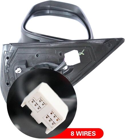 Marretoo Letf Driver View Side View Pription Presentive for Toyota Tacoma 2016-2023 Accessories 8 Pins Dinated Trans Compans Light Power Glass مع مراقبة البقعة العمياء (BSM) TO1320350 ، 8794004240 LH in Kuwait