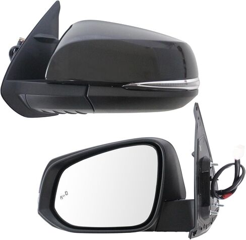 Marretoo Letf Driver View Side View Pription Presentive for Toyota Tacoma 2016-2023 Accessories 8 Pins Dinated Trans Compans Light Power Glass مع مراقبة البقعة العمياء (BSM) TO1320350 ، 8794004240 LH in Kuwait