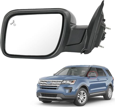 Door Mirror Right Passenger Side Replacement For Ford Explorer 2012-2019, Replace FO1321554 Black 7Pins in Saudi Arabia