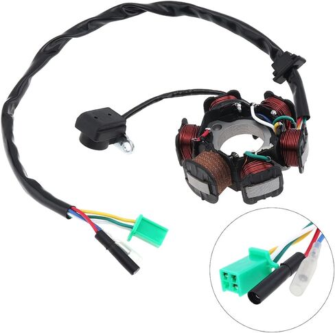 WANFANCE GY6 IGNITION STATAR ، MAGNETO 6 Coil 5 Wires for Engine Scooter Moped ATV GO KARTS (125cc to 150cc) in Kuwait