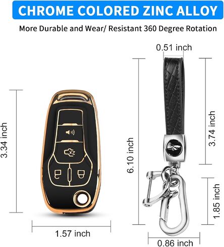 QBUC for Ford Key Fob Cover Soft TPU for Ford Fusion Key Fob cover for 2021-2022 for Ford Bronco Flip Remote Key Fob in Saudi Arabia