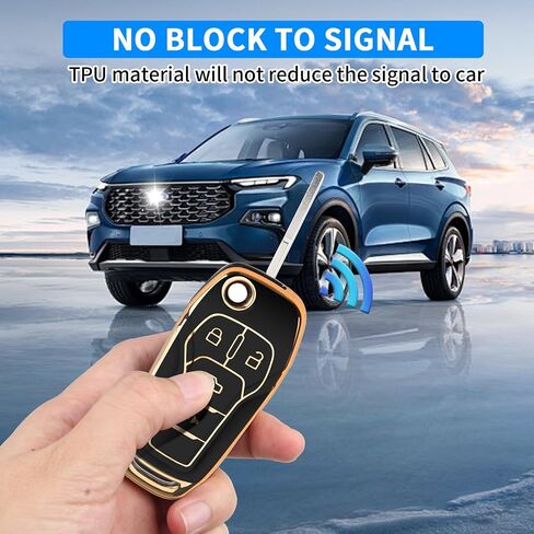 QBUC for Ford Key Fob Cover Soft TPU for Ford Fusion Key Fob cover for 2021-2022 for Ford Bronco Flip Remote Key Fob in Saudi Arabia