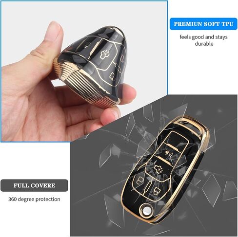 QBUC for Ford Key Fob Cover Soft TPU for Ford Fusion Key Fob cover for 2021-2022 for Ford Bronco Flip Remote Key Fob in Saudi Arabia
