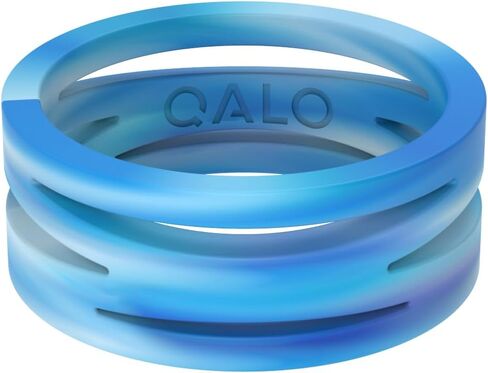 QALO Women's Rubber Silicone Ring, Bioluminescent Glow Zaha Silicone Rubber Wedding Band, Breathable, Durable Engagement Silicone Ring, Multi Colors & Sizes in Saudi Arabia