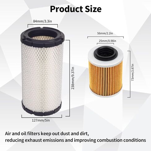 715900394 Air Filter & 420256188 Oil Filter Compatible for Motorcycle Ror Can-Am Defender HD5 HD8 HD10 Max Pro HD10 2016-2021 Maverick Sport 1000 Trail 800 1000 R in Saudi Arabia