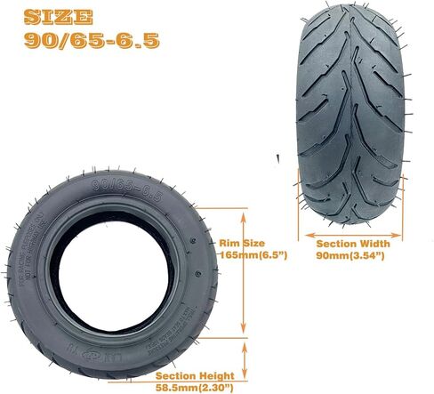 110/50-6.5 90/65-6.5 Tire Inner Tube For 47cc 49cc Dirt Pit Pocket Bike Scooter 2 Pack in Saudi Arabia
